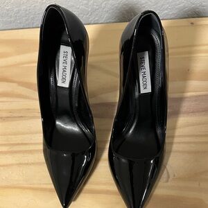 Steve Madden Glossy Black Women's Heels